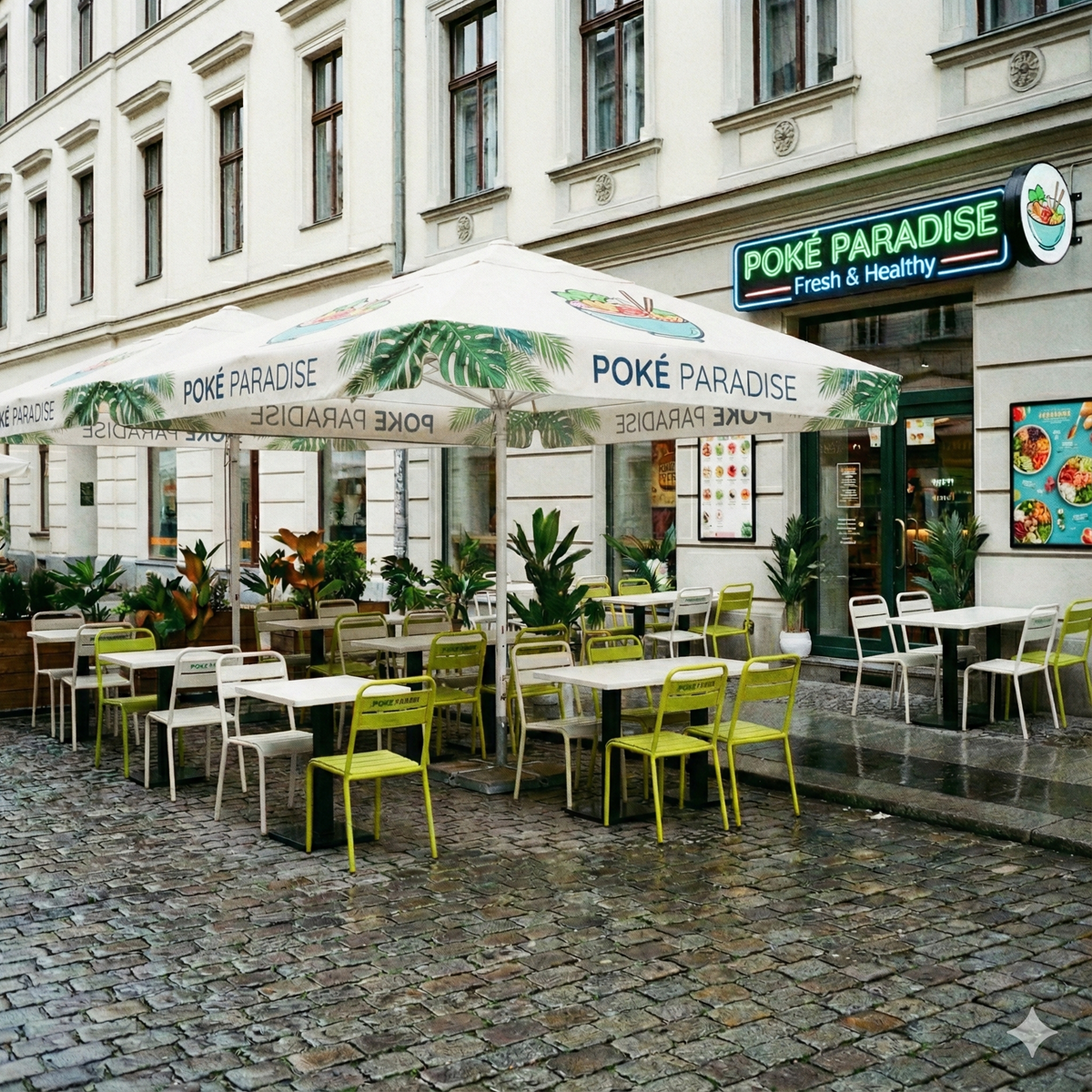 Fournisseur national de mobilier extérieur pour franchises de restauration rapide : solutions BtoB certifiées