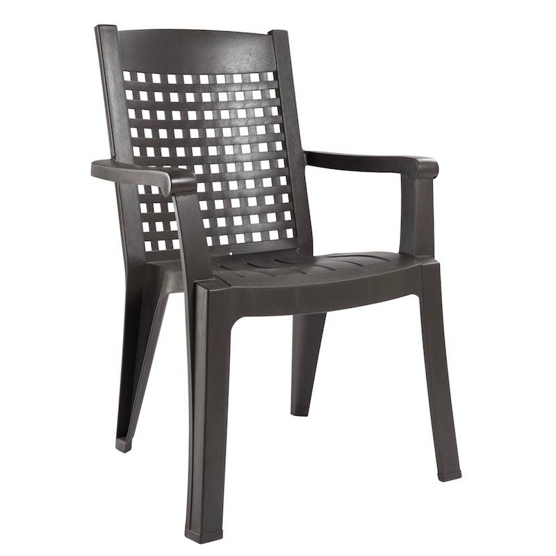 Fauteuil PALAO Grosfillex Anthracite