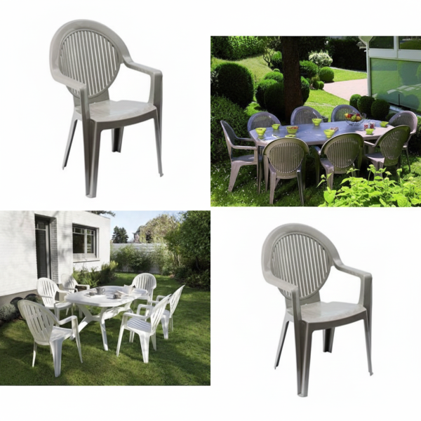 Fauteuil pour café, hôtel, restaurant Fidji 2 de Grosfillex : Confort, Élégance et Durabilité pour Vos Espaces Extérieurs Professionnels de Nice, Cannes et la Côte d'Azur