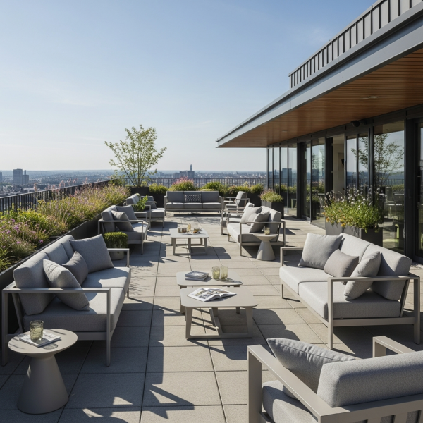 Grossiste en mobilier extérieur pour rooftops : mobilier design et professionnel